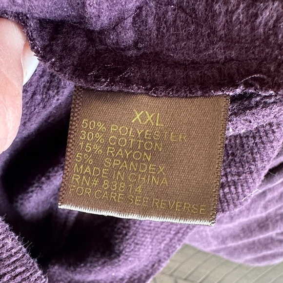 Cozy Purple Women's Zip-Up Hoodie - Picture 6 of 9